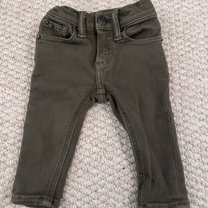 Olive green skinny jeans